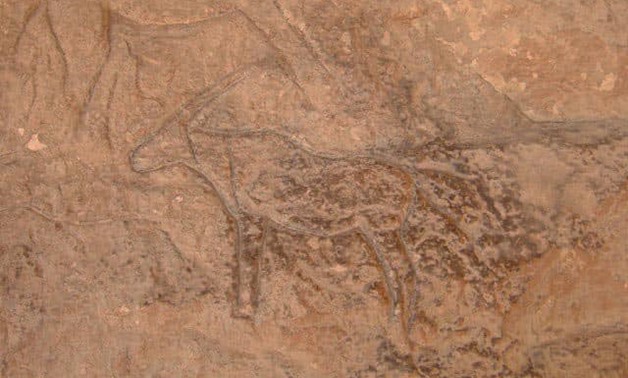 File- The newly discovered cave inscriptions.