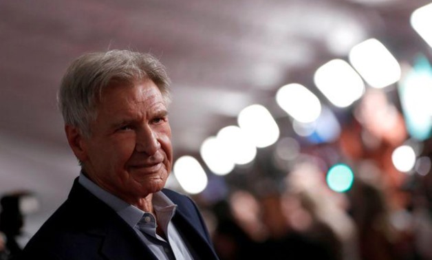 FILE PHOTO: Cast member Harrison Ford poses at the premiere of "The Call of the Wild" in Los Angeles, California, U.S., February 13, 2020. REUTERS/Mario Anzuoni