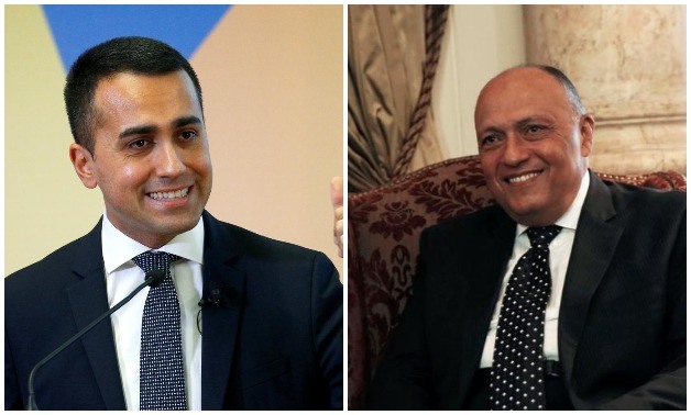 Compiled photo: Italian Foreign Minister Luigi Di Maio (L)(Reuters) and Egyptian Foreign Minister Sameh Shoukry (R)(Reuters)