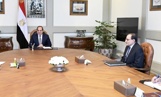 President Sisi met with Prime Minister Mustafa Madbouli and Presidential Aide for urban planning Amir Sayed Ahmed 