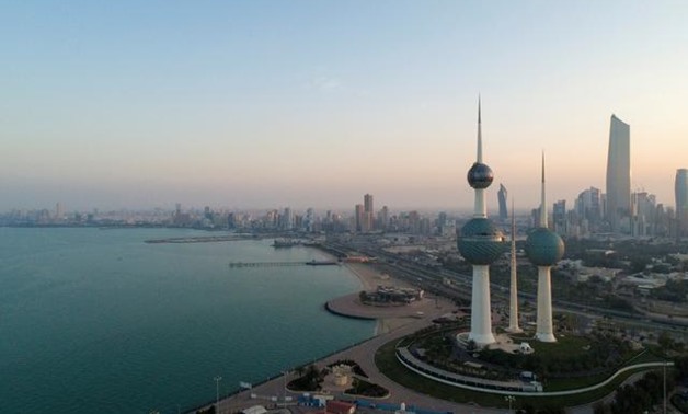An aerial view shows Kuwait City after the country entered a virtual lockdown, following the outbreak of the coronavirus, March 16, 2020. Photo: Reuters / Stephanie McGehee.

