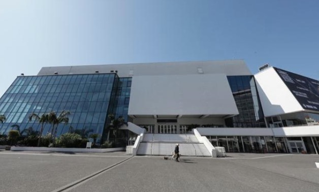 FILE PHOTO: A view shows the Festival palace on the Croisette in Cannes where the Cannes Film Festival and the Cannes Lions take place, as a lockdown is imposed to slow the rate of the coronavirus disease (COVID-19), in France, March 18, 2020. REUTERS/Eri