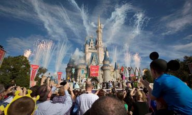 FILE PHOTO: Fireworks go off around Cinderella's castle during the grand opening ceremony for Walt Disney World's new Fantasyland in Lake Buena Vista, Florida December 6, 2012. REUTERS/Scott Audette/File Photo.