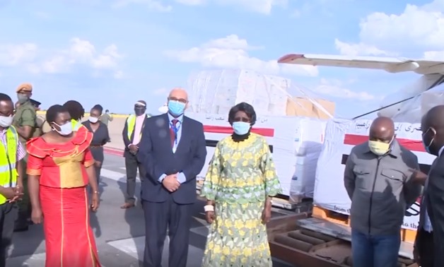 Zambian Vice President Inonge Wina receives Egyptian Covid-19 medical supplies