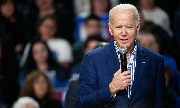 Joe Biden addresses a crowd during a campaign event at Wofford University Feb. 28, 2020 in Spartanburg, S.C.Sean Rayford / Getty Images file
