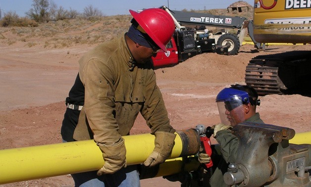 Gas pipelines in Sinai- File photo