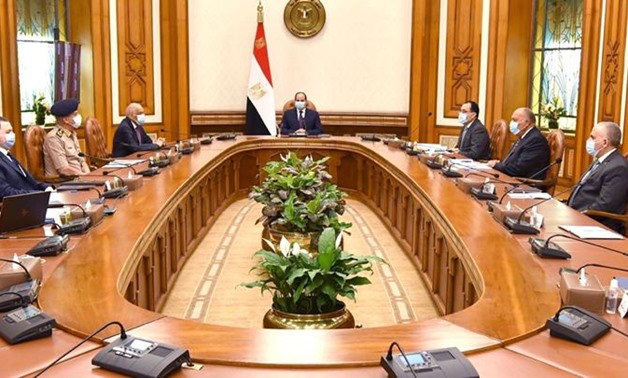 The National Security Council, led by President Abdel Fatah al-Sisi, met Tuesday to review the developments in the Libyan situation and the Renaissance Dam. 