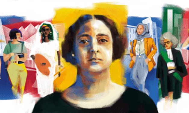 File -   Google Doodle pays tribute to pioneering Egyptian feminist Huda Shaarawi celebrating of what would have been her 141st birthday.