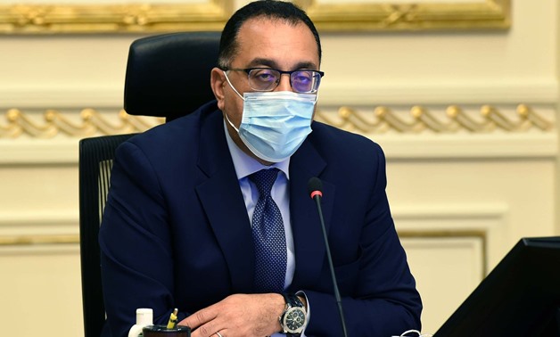 FILE – Egypt’s Prime Minister Mustafa Mabdouli - Cabinet