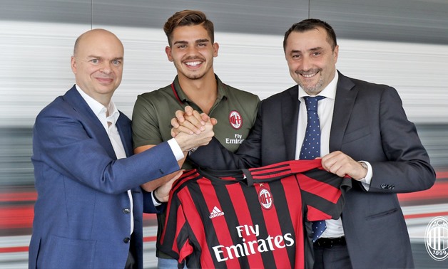 Andre Silva - Press image courtesy AC Milan's official Twitter account