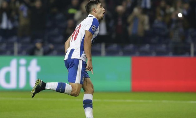 Football Soccer - FC Porto v Leicester City - UEFA Champions League Group Stage - Group G - Dragao Stadium, Oporto, Portugal - 7/12/16 FC Porto's Andre Silva celebrates scoring their fourth goal Reuters / Miguel Vidal Livepic