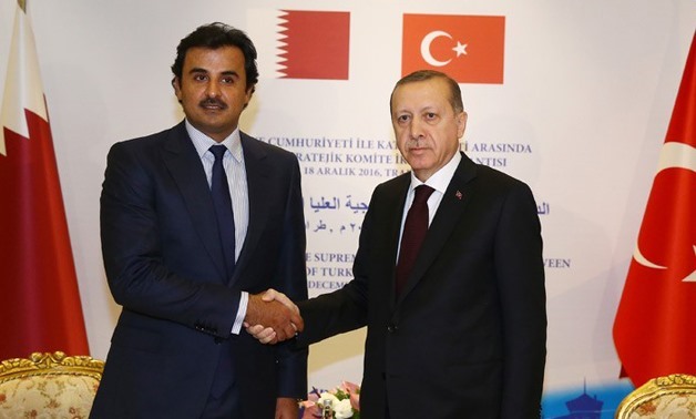 Turkey's Erdogan_ and Qatar's Tamim in 2016 -Press photo
