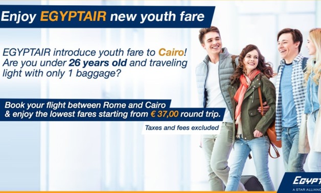 EgyptAir announces “youth fare” between Rome-Cairo - Twitter