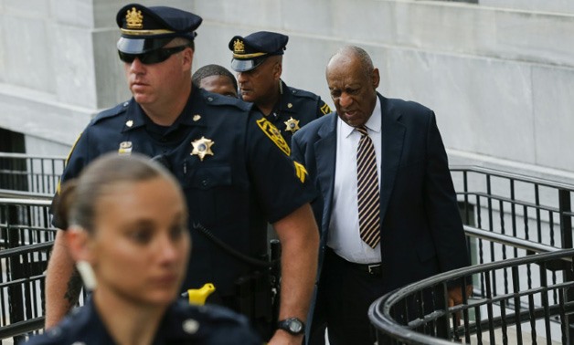 Actor Bill Cosby arrives to court as a jury deliberates for a third day whether to convict him – AFP/Eduardo Munoz Alvarez