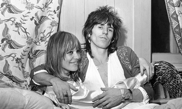 Anita Pallenberg and Keith Richards of the Rolling Stones in 1969 at his London home – AP/Peter Kemp