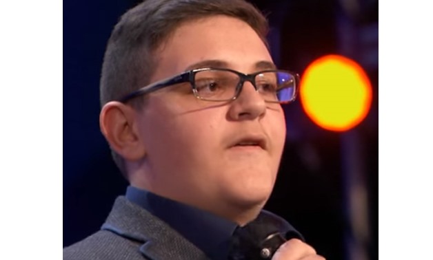 Guardino, a 16 year old who moved the judges with his story and talent