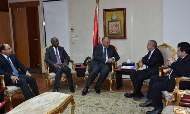Minister of Foreign Affairs Sameh Shoukry with Martin Kobler - Courtesy of Egyptian Ministry of Foreign Affairs