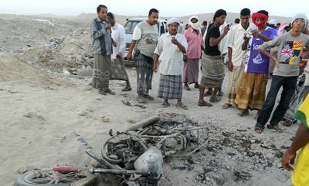 Drone strike near al-Sheher town of Yemen's eastern region of Hadramout December 28, 2012 - REUTERS