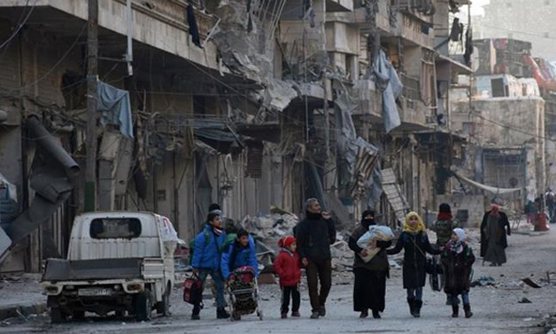 There were no restrictions or limitations to the extent of destruction wrought on Aleppo (SANA/Handout via REUTERS)