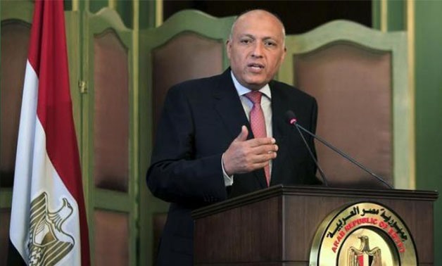 Egyptian Foreign Minister Sameh Shoukry- Press photo