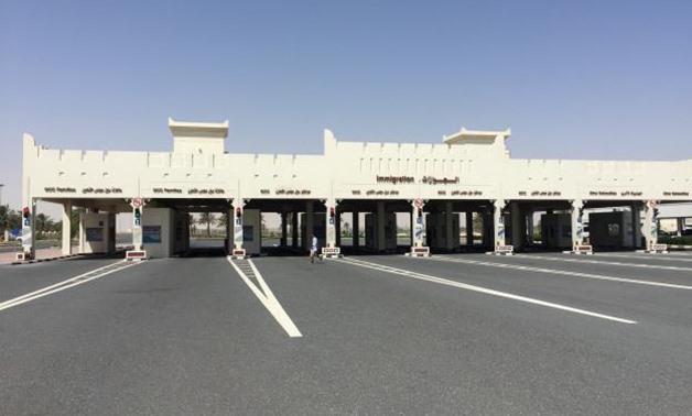 A view shows Abu Samra border crossing to Saudi Arabia in Qatar June 12 2017 - REUTERS