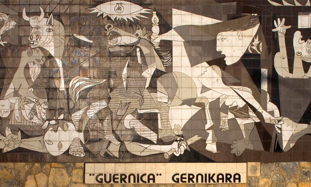 Picasso's art was affected by the political atmosphere. Guernica, one of his most famous murals, was his response to the Spanish civil war and the bombing of Guernica. Via Wikimedia Commons / Papamanila.