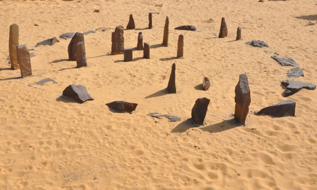 Nabta Playa “calendar circle” reconstructed at Aswan Nubia museum – via Wikimedia Commons