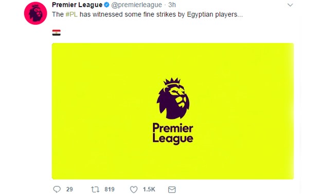 Screenshot from Premier League official Twitter account