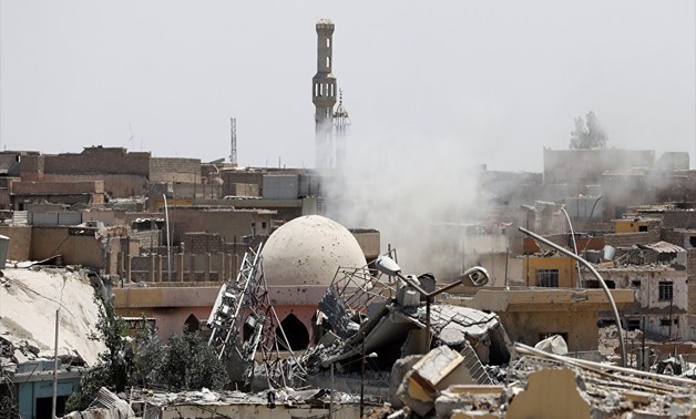 Al-Nuri Mosque after bombing-File Photo