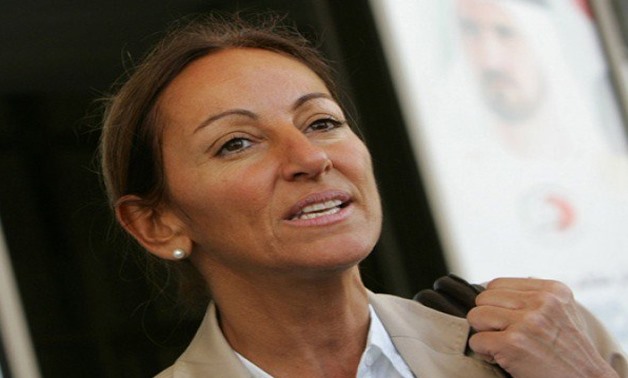 This file photo taken on December 12, 2007 shows French journalist Veronique Robert in Dubai. French journalist Veronique Robert, wounded in the same mine blast that killed two colleagues in the Iraqi city of Mosul earlier this week, has died, employers F