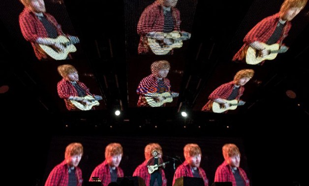 Ed Sheeran closed the Glastonbury music festival in England (AFP Photo/Oli SCARFF)

