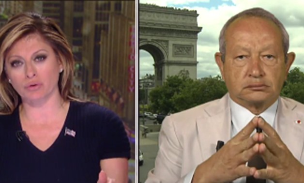 Egyptian businessman Naguib Sawiris interviewed by Fox Business anchor Maria Bariromo 