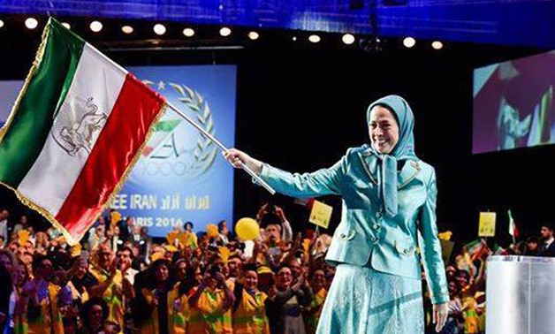 Mariam Rajavi during the Iranian opposition conference in Paris / photo courtesy of Facebook page of People's Mujahedin of Iran, .
