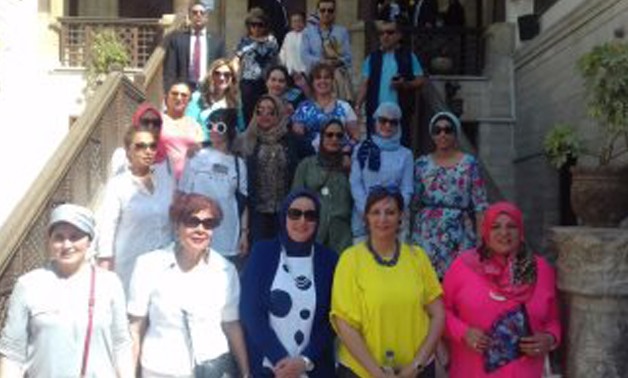 Part of the visitors in Old Cairo.
