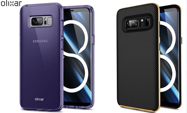 Note 8 concept image and Olixar case - Promotional image by Olixar