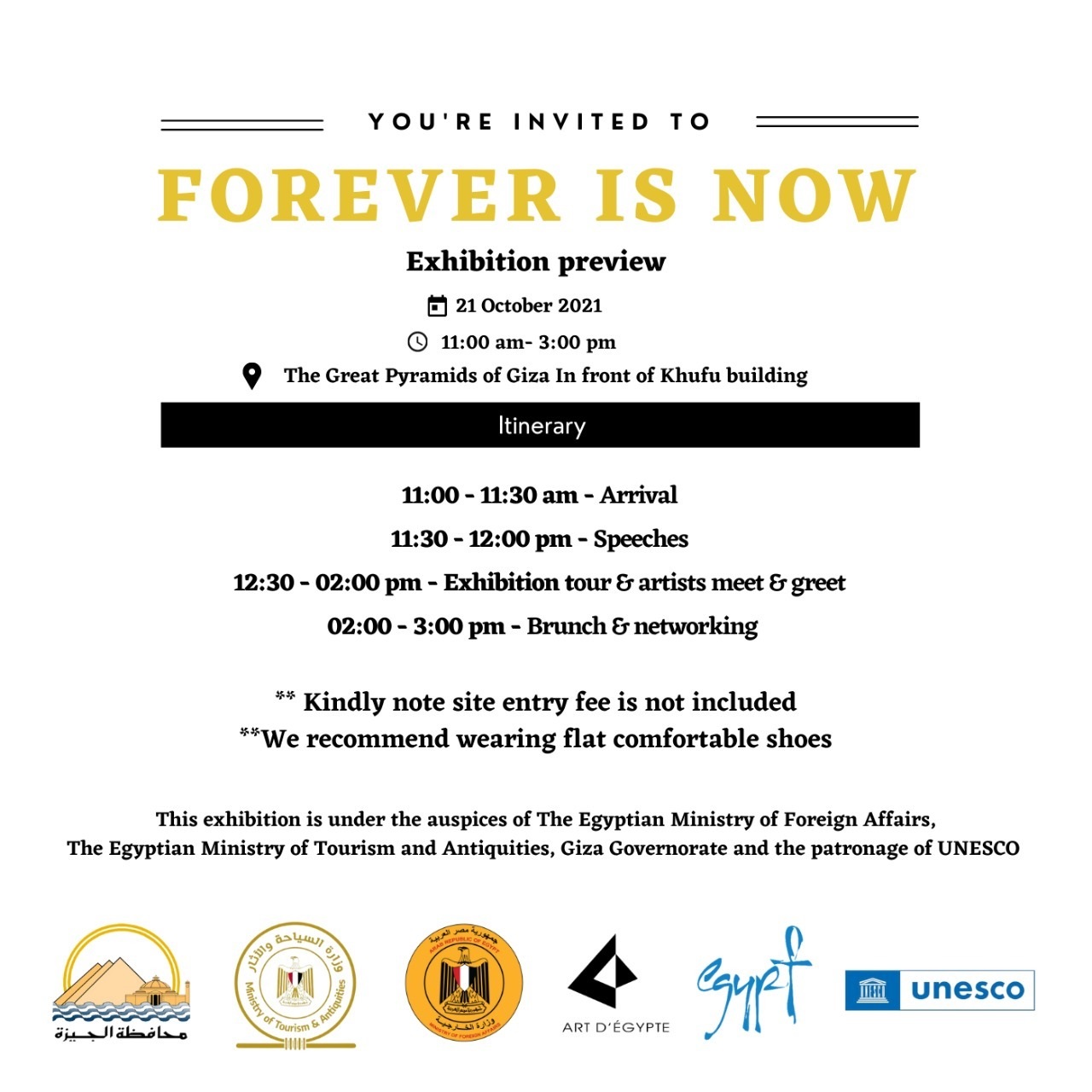 The invitation to the exhibition The invitation to the exhibition