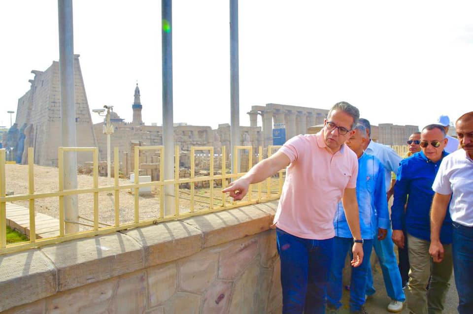During the inspection tour in Luxor - Min. of Tourism & Antiquities During the inspection tour in Luxor - Min. of Tourism & Antiquities