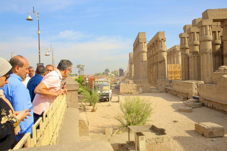 During the inspection tour in Luxor - Min. of Tourism & Antiquities During the inspection tour in Luxor - Min. of Tourism & Antiquities
