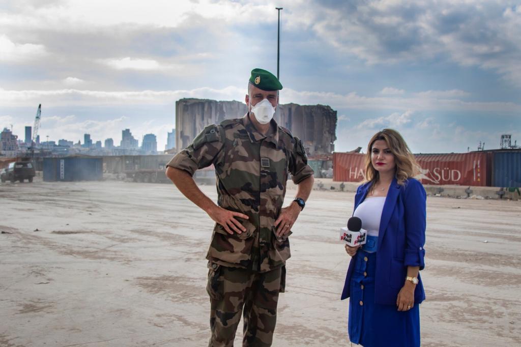 Colonel Antoine Doula Bardoni with the repoter Colonel Antoine Doula Bardoni with the repoter