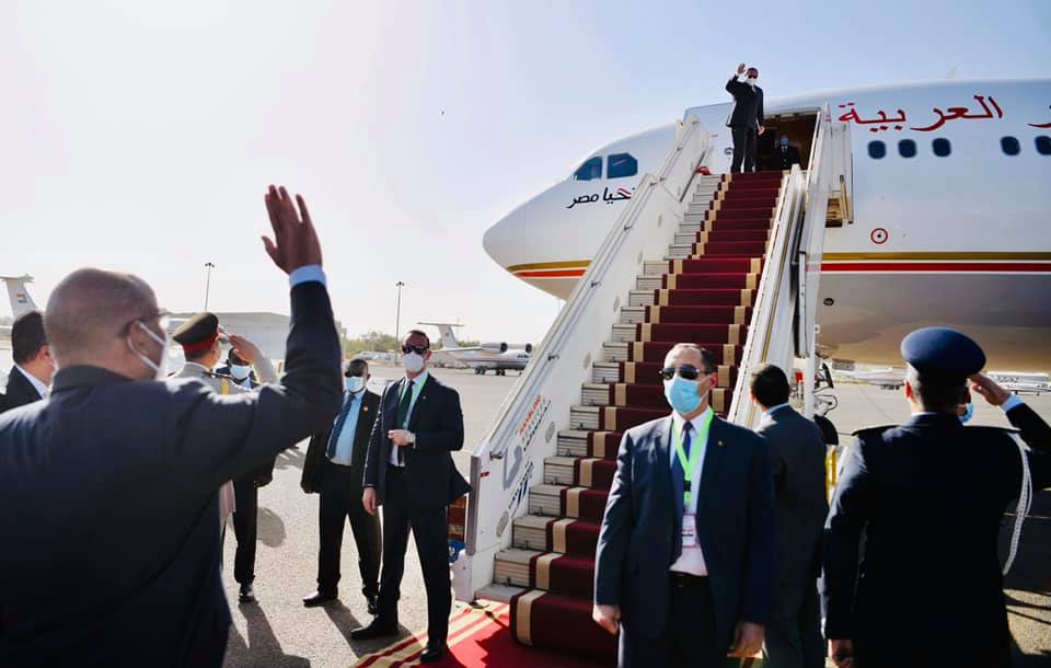 Sisi returns to Cairo after concluding a one-day visit to Khartoum - Presidency