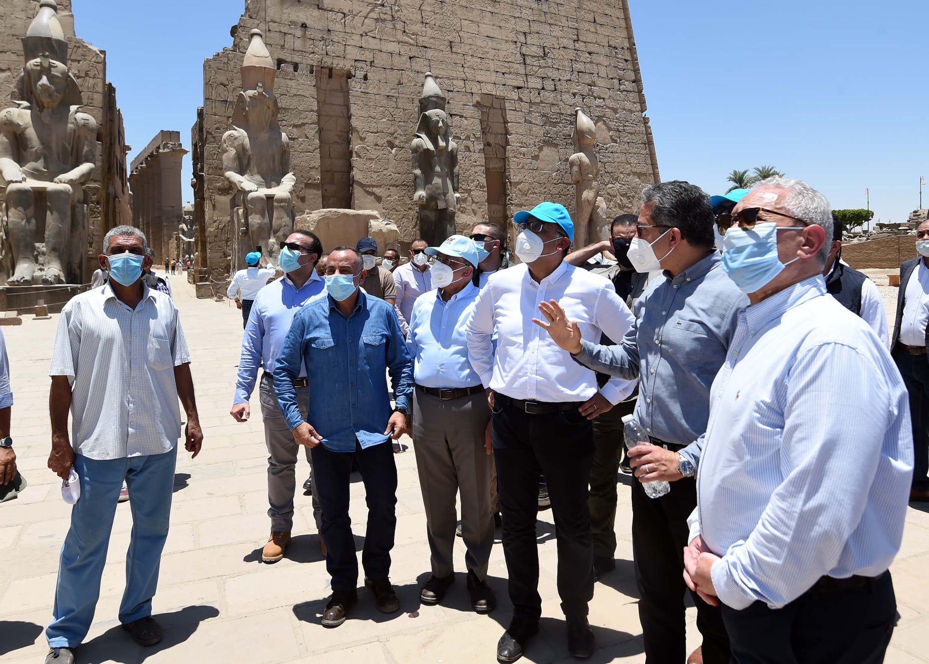 Part of the inspection tour - Min. of Tourism & Antiquities
