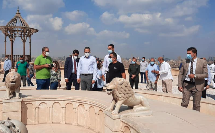 During the inspection tour - Min. of Tourism & Antiquities
