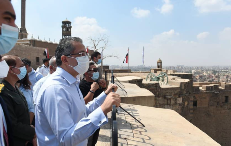During the inspection tour - Min. of Tourism & Antiquities
