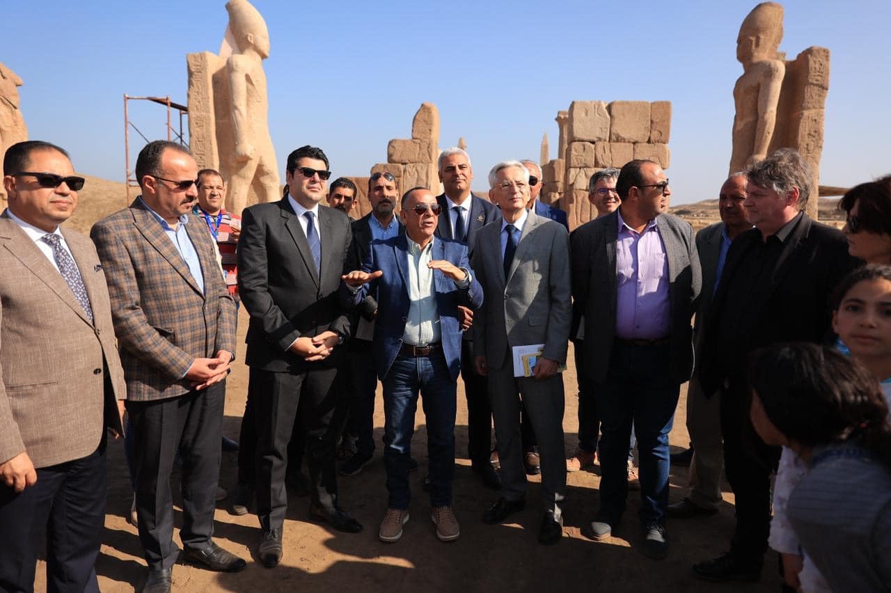 During the inauguration - Min. of Tourism & Antiquities 