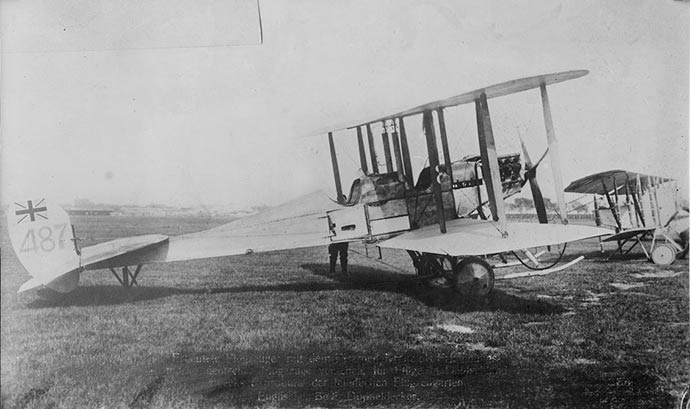 A B.E.2a in France 1915 Credit Library of Congress Commons.