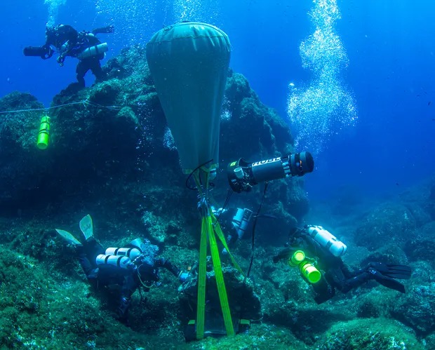 Part of the sea excavation process - social media