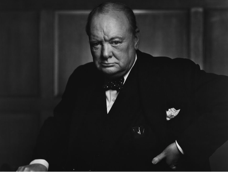 The Winston Churchill portrait that was stolen from a hotel in Canada. YOUSUF KARSH