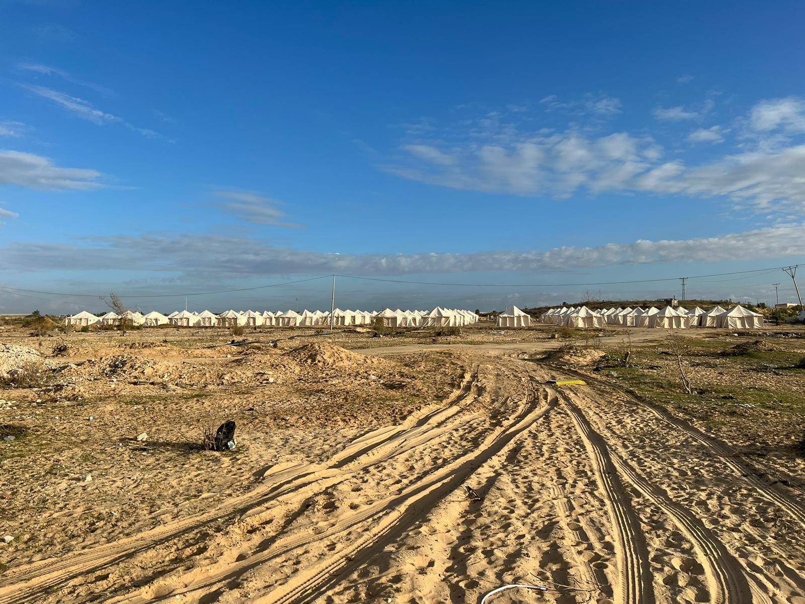 ERC-PRCS building camp in Gaza Strip ERC-PRCS building camp in Gaza Strip