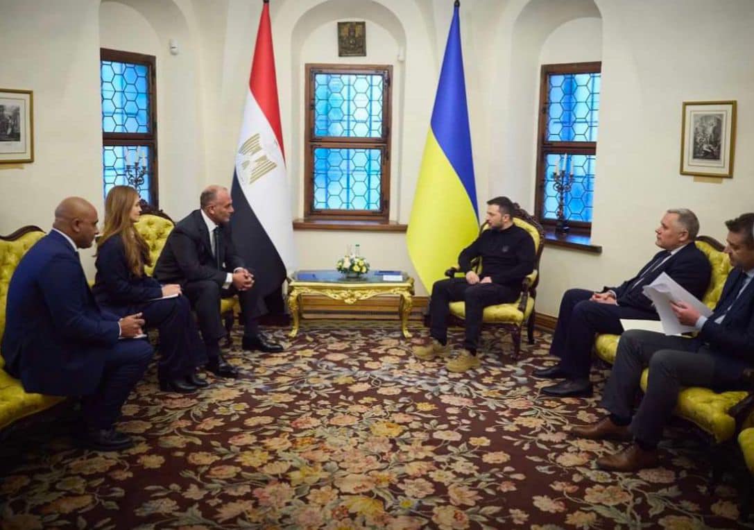 Ukrainian President Volodymyr Zelensky receives credentials of Egyptian ambassador 1 Ukrainian President Volodymyr Zelensky receives credentials of Egyptian ambassador 1