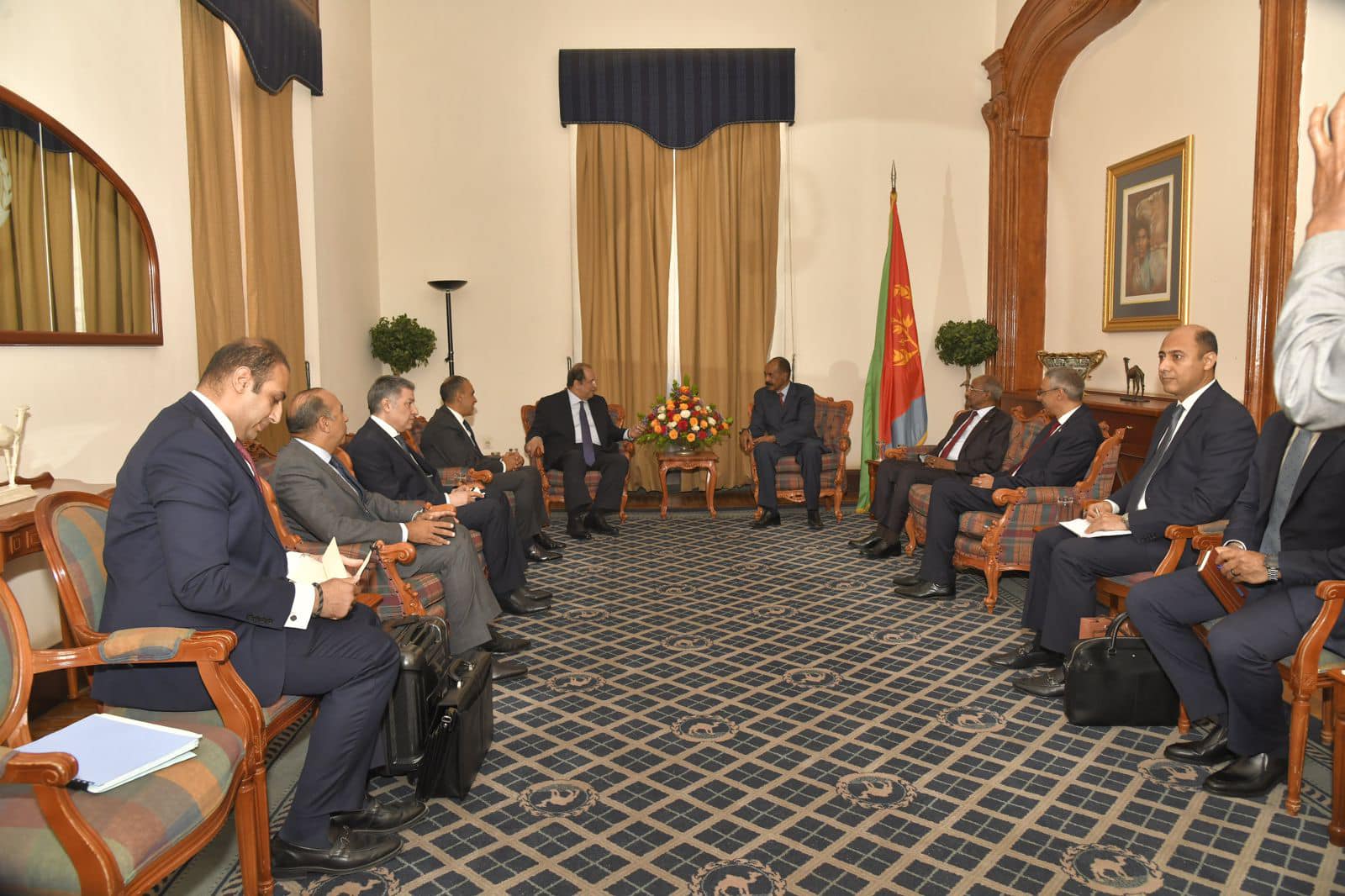 Eritrea president receives GIS chief Abbas Kamel and FM Abdelatty Eritrea president receives GIS chief Abbas Kamel and FM Abdelatty